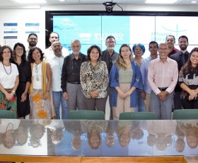 Reunião da equipe desenvolvedora do Plano Diretor da UnB. 30/03/2023. Foto: Beto Monteiro/Ascom UnB
